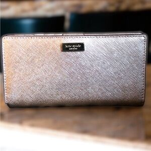 Kate Spade Rose Gold Metallic Wallet